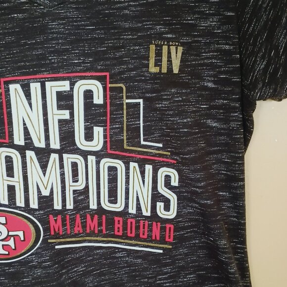 Fanatics San Francisco 49ers NFC T-shirt M Champions Miami Bound - Picture 5 of 9